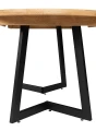 Stół dębowy rozkładany ARON fi 110(+40)cm — nowoczesny design