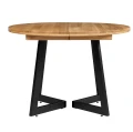 Stół dębowy rozkładany ARON fi 130(+40)cm — nowoczesny design