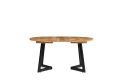Stół dębowy rozkładany ARON fi 130(+40)cm — nowoczesny design