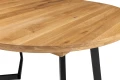 Stół dębowy rozkładany ARON fi 130(+40)cm — nowoczesny design