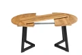 Stół dębowy rozkładany ARON fi 110(+40)cm — nowoczesny design