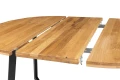 Stół dębowy rozkładany ARON fi 110(+40)cm — nowoczesny design