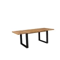 Stół dębowy rozkładany FALKO R 160-240x90 cm | Hugon