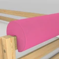 Poduszka ochronna na łóżko różowa | Hugon